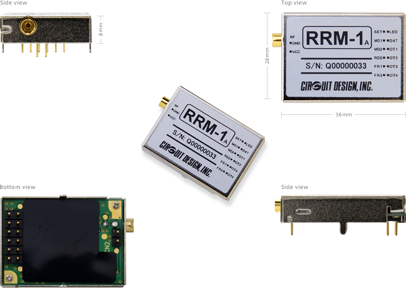 315MHz帯 特定小電力無線 4接点 無線受信モジュール | RRM-1A | 製品 
